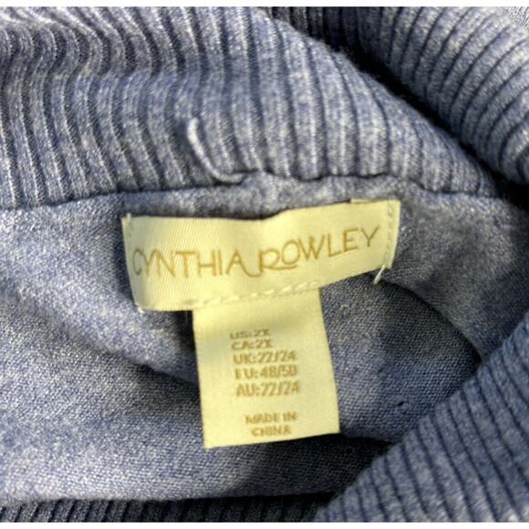 Cynthia Rowley Cowl Neck Sweater Women's 2X Button Detail Knit Cottagecore Boho - Picture 7 of 11